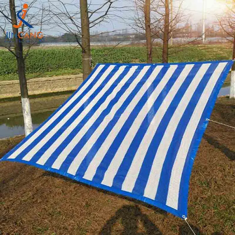100% recyceltes Material PP Tarpaulin mit schwarzem Dreieck verstärkt